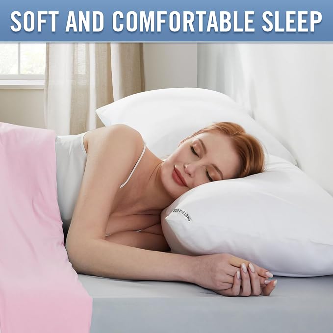 Piwaal Luxury Hotel Pillows for Sleeping 2 Pack, Bed Pillows King Size Set of 2 - Image 5