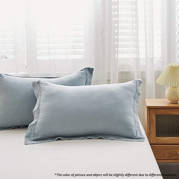 Simple&Opulence 100% French Flax Linen Duvet Cover Set - Image 7