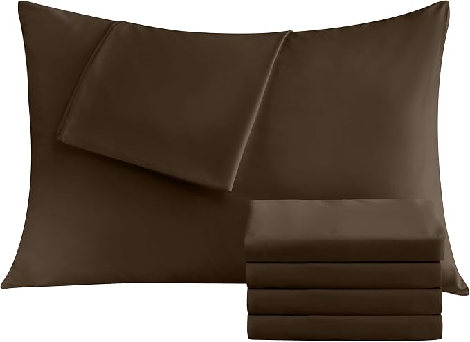 Pillowcases Standard 4 Pack, 20x26 Pillow Cases by Culve