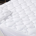 WhatsBedding Twin Mattress Pad, Fitted Twin Mattress Protector Soft by WhatsBedding
