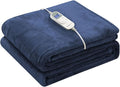 Wapaneus Foot Pocket Heated Blanket Electric Throw by Wapaneus