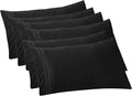 Elegant Comfort 6-PACK Solid Pillowcases 1500 Premium Hotel Quality Microfiber by ELEGANTCOMFORT