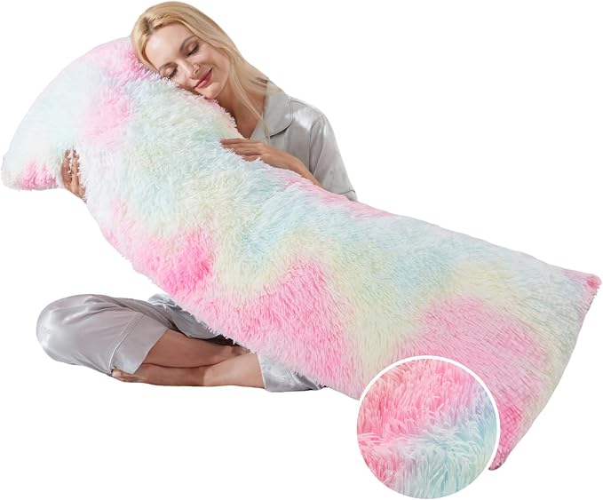 WSOFRLAC Leg Pillow for Side Sleeping 20x54 Large Bolster Pillow for Bed by WSOFRLAC