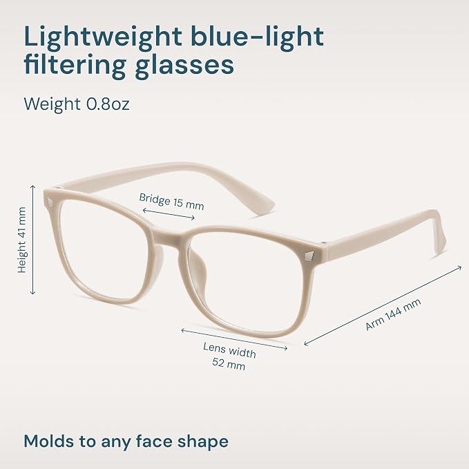 Gaoye Milky Blue Light Glasses for Computer & Gaming - Image 4