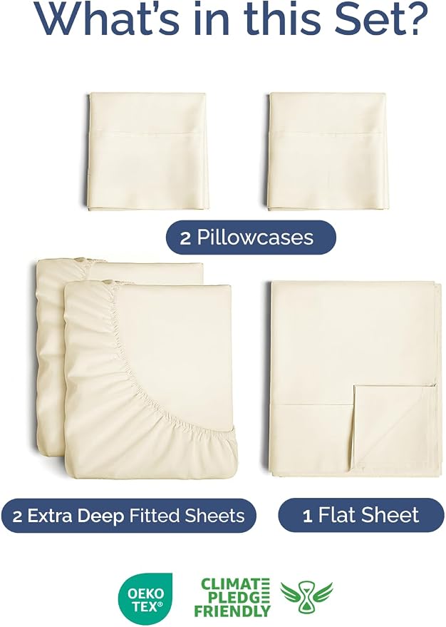 Extra Deep Split King Sheet Set - Image 2