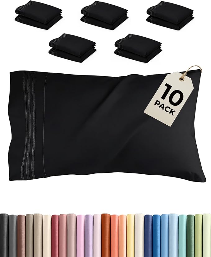 King Pillow Cases Set of 10 by CGKUnlimited