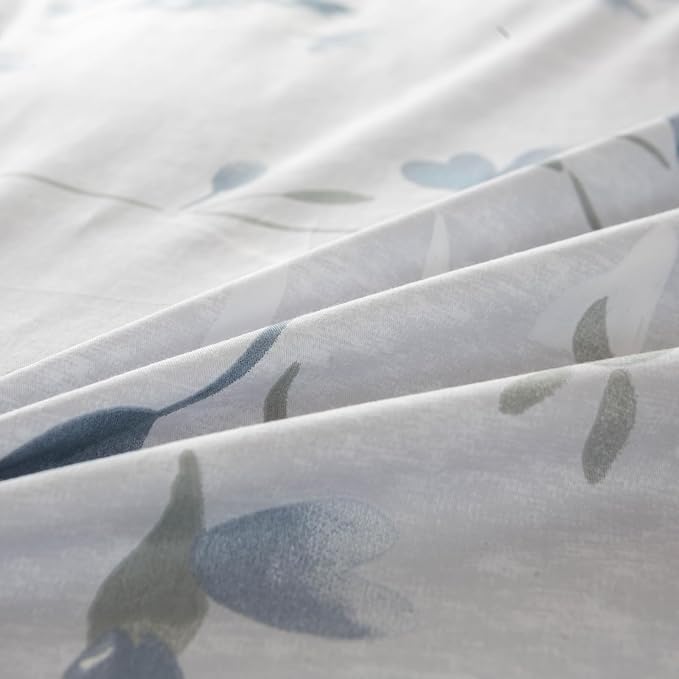 OAITE Duvet Cover Set King Size Floral Pattern Ultra Soft 100% Cotton Duvet - Image 7