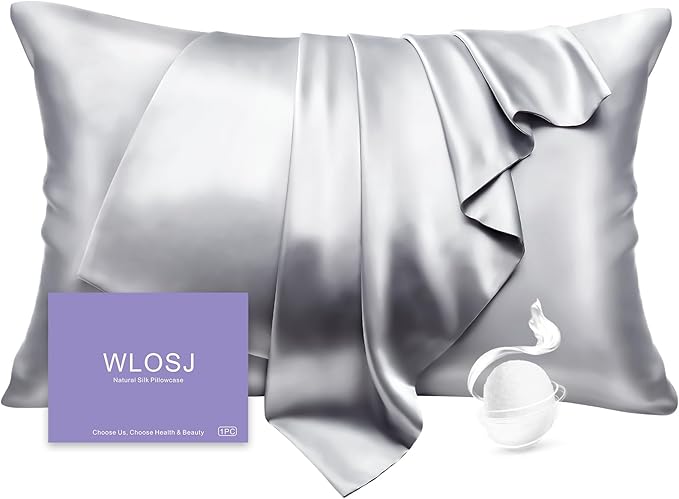 100% Silk Pillow Cases Queen Size Mulberry Silk Pillowcase by WLOSJ