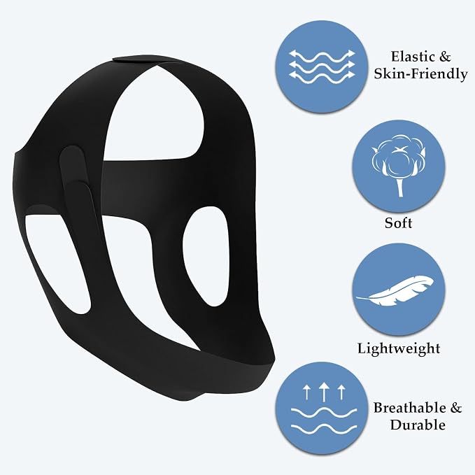 2 PCS Jawline Exerciser and Chin Strap - Image 6