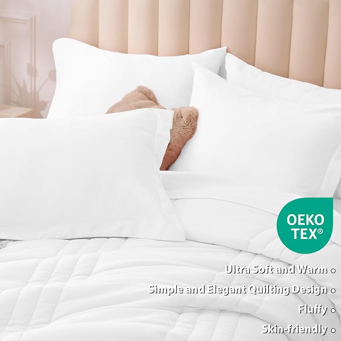 Twin XL Comforter Set White - Image 4