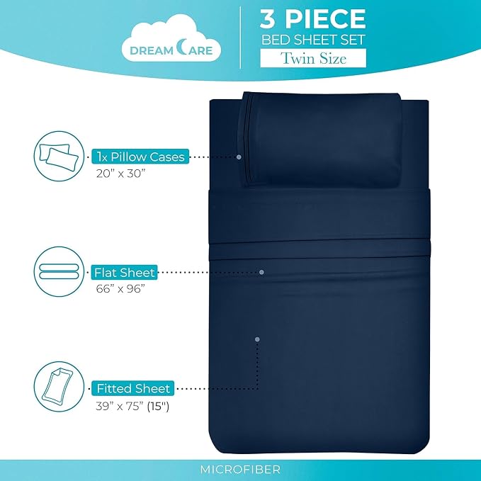DREAMCARE Twin XL Sheet Sets - Image 4