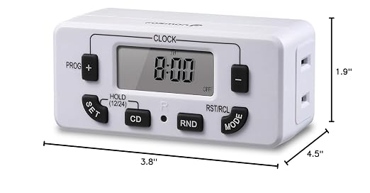 Fosmon 7 Day Digital Timers for Electrical Outlets, Indoor Plug-in Light Timers - Image 9