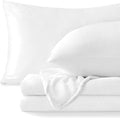 BEDELITE Flannel Sheets Full Size Bright White by BEDELITE