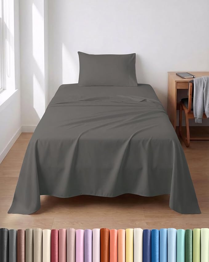 Lightweight 3 Piece Bed Sheet Set Twin XL Size by CGKUnlimited