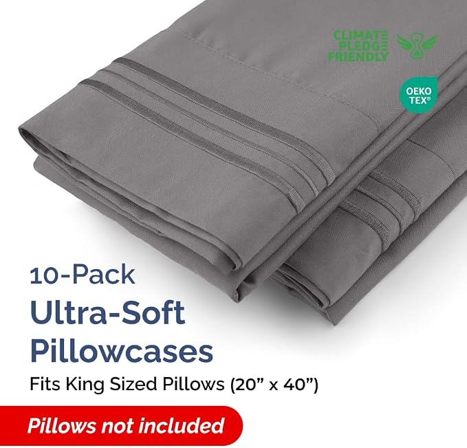 King Pillow Cases Set of 10 - Image 2