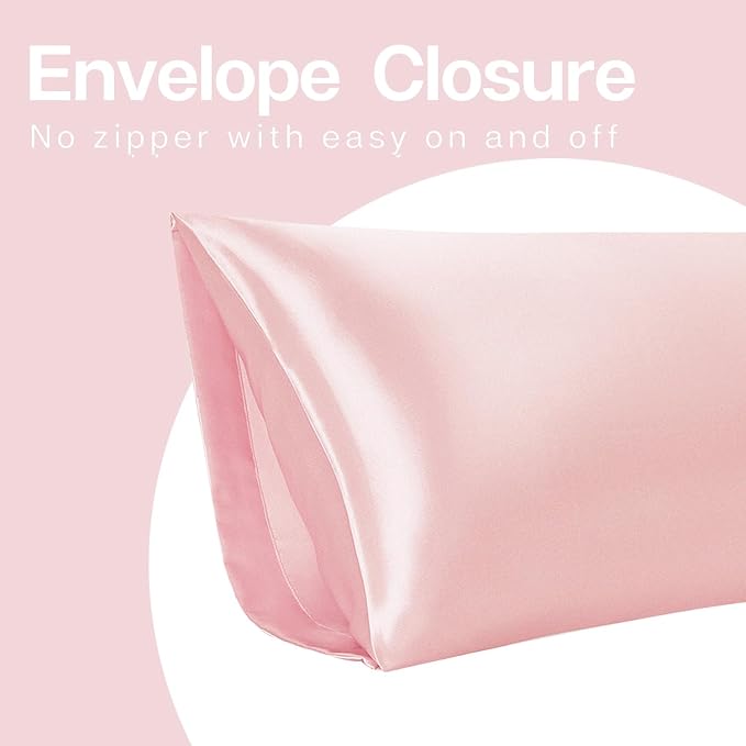 MR&HM Satin Body Pillow Cover, Soft and Breathable Body Pillow Case - Image 7