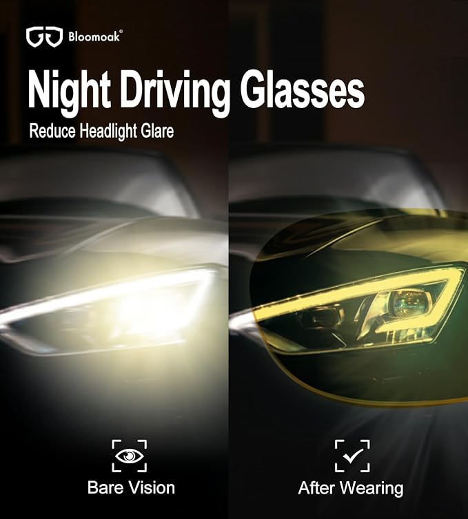 Bloomoak 100% Red Lens Blue Green Light Blocking Glasses- Dual AR Coatings - Image 3