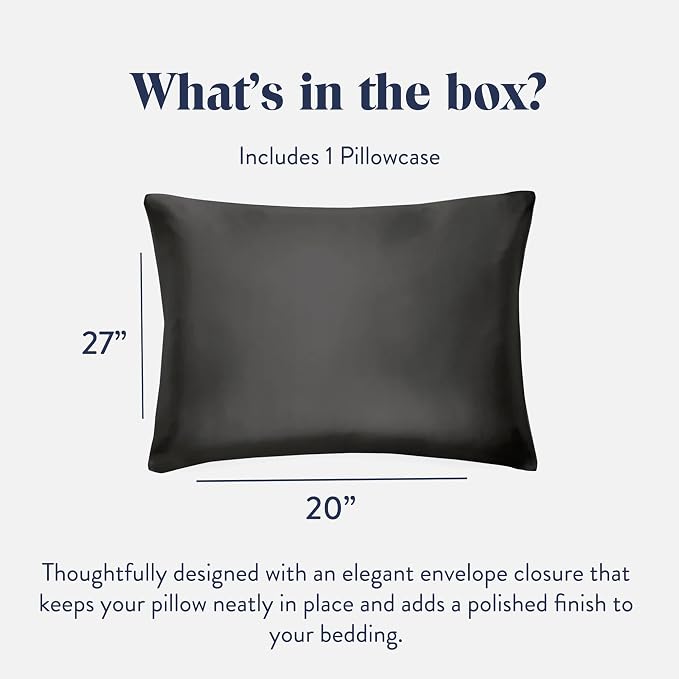 Brooklinen Mulberry Silk Pillowcase – 100% Pure Silk Pillow Case, Soft & Durable - Image 2