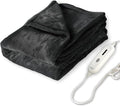 Tefici Electric Heated Blanket Throw, Super Cozy Soft 2-Layer Flannel 50" x 60" by StayWarmStayHappy