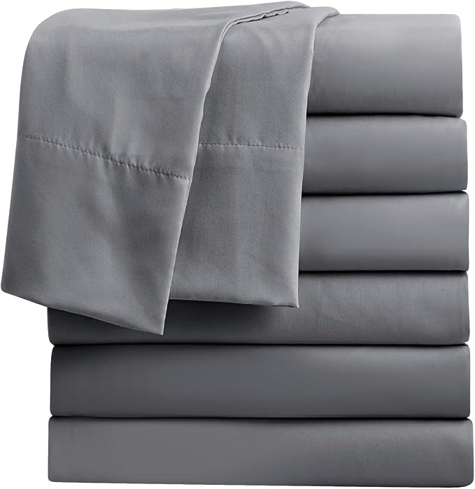 FreshCulture Twin Flat Sheets Only, Soft Microfiber Bedding Sheets by FreshCulture