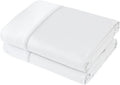 Flat Sheet Only 2 Pack, Twin Size 400 Thread Count 100% Egyptian Cotton Flat by ShunjieHome