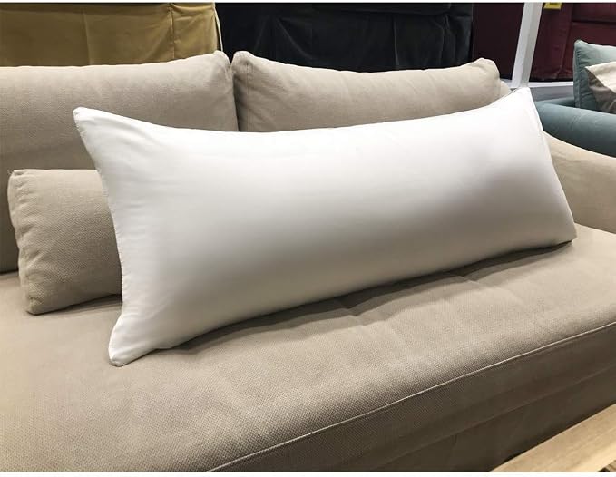 Precoco Body Pillow Pillowcase, 100% Cotton White Body Pillow Cover - Image 7