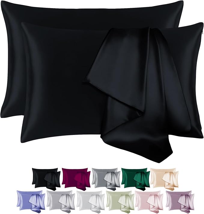 100% Mulberry Silk Pillowcase 2 Pack by BEIJOEY