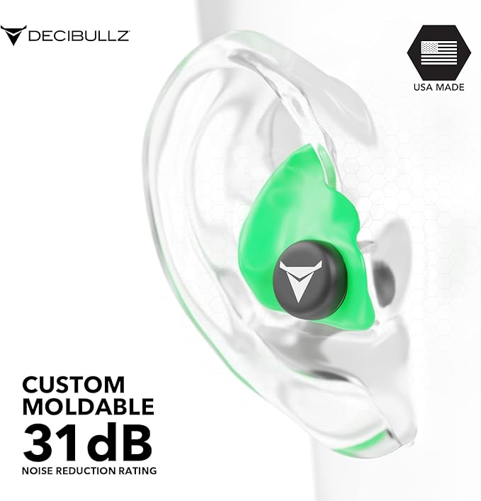 Decibullz - Custom Molded Earplugs, 31dB Highest NRR, Comfortable Hearing - Image 4