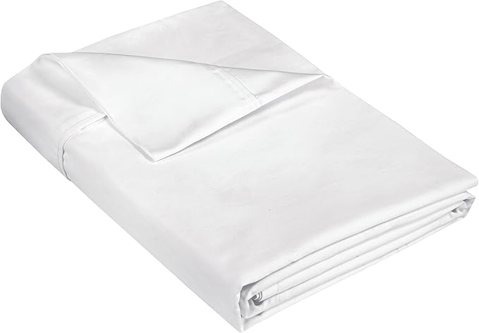 400 Thread Count 100% American Grown Cotton Flat Sheet by ROYALELINENS