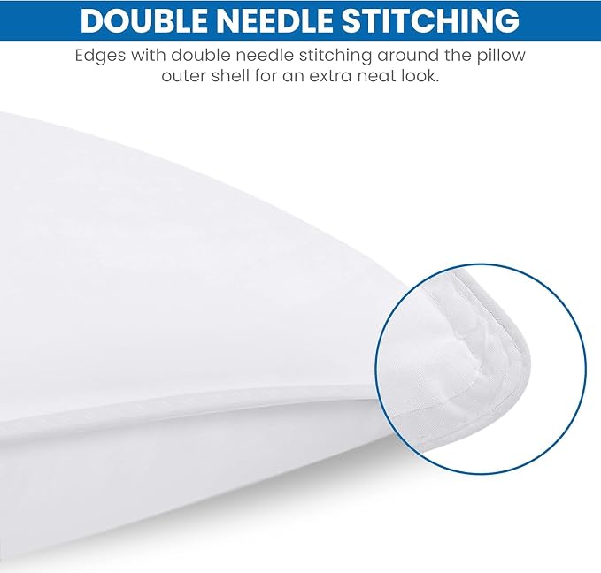 Utopia Bedding Bed Pillows for Sleeping, Queen Size Set of 4, Hotel Pillow - Image 3