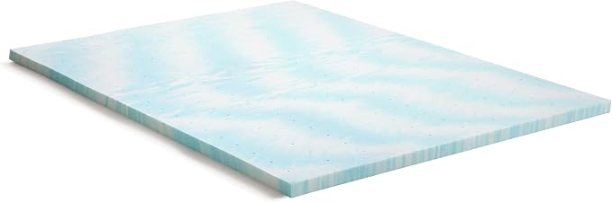 Linenspa 2 Inch Swirl Gel Memory Foam Mattress Topper, Full Size – Cooling Gel - Image 4