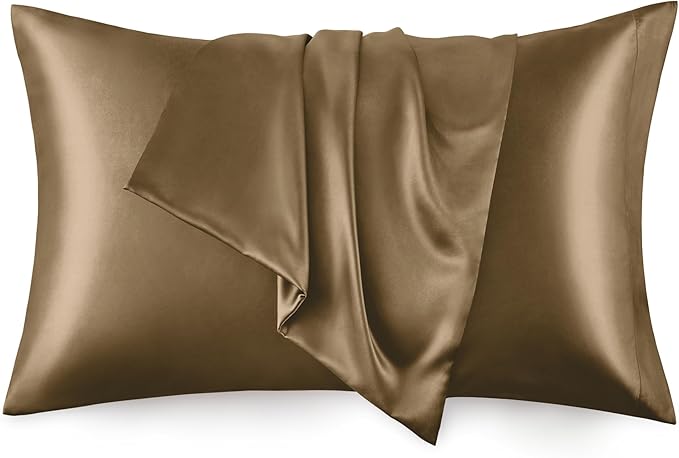Love's cabin Satin Pillowcase Set of 2 Queen Size 20x30, Cooling Pillow Covers by Lovescabin