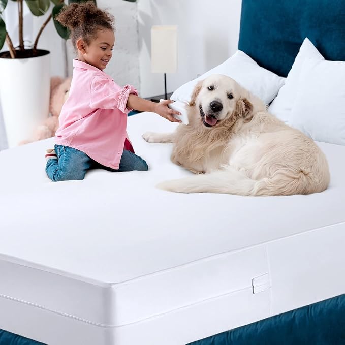 Utopia Bedding Mattress Protector Zippered Twin Size, 100% Waterproof Bed Bug - Image 2