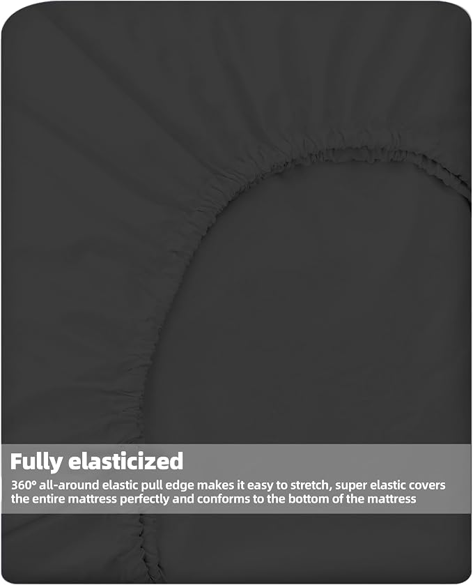 HBHLFZ Twin XL Fitted Sheet Only, Soft Breathable Bottom Sheet - Image 5