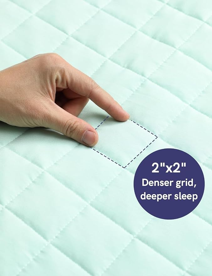YnM King Size Weighted Blanket for Adults, Exclusive Smallest Compartments - Image 8