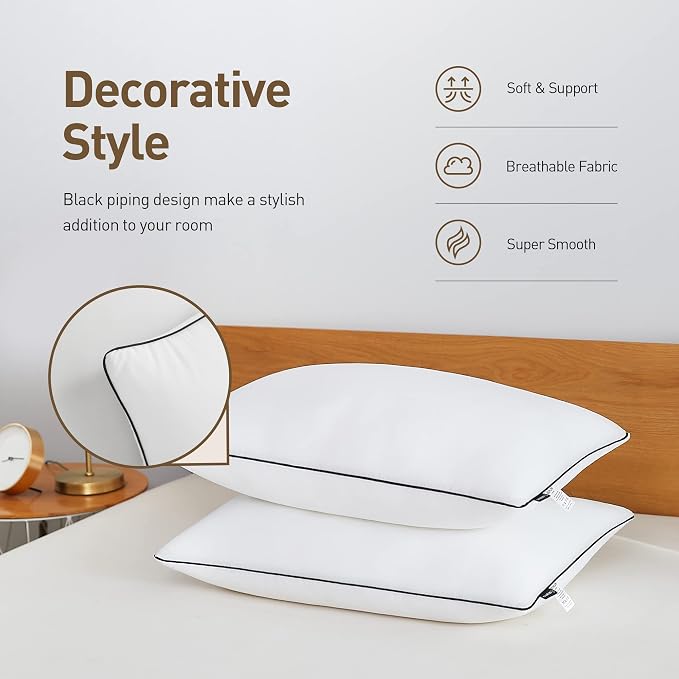 Acanva Cooling Bed Pillows for Sleeping, Luxury Hotel Quality 3D Microfiber - Image 4