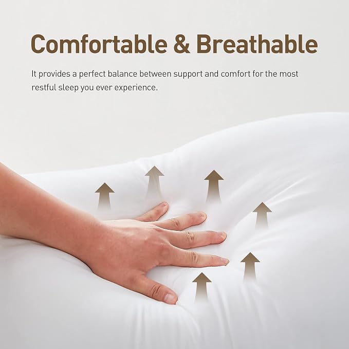 Acanva Cooling Bed Pillows for Sleeping, Luxury Hotel Quality 3D Microfiber - Image 3