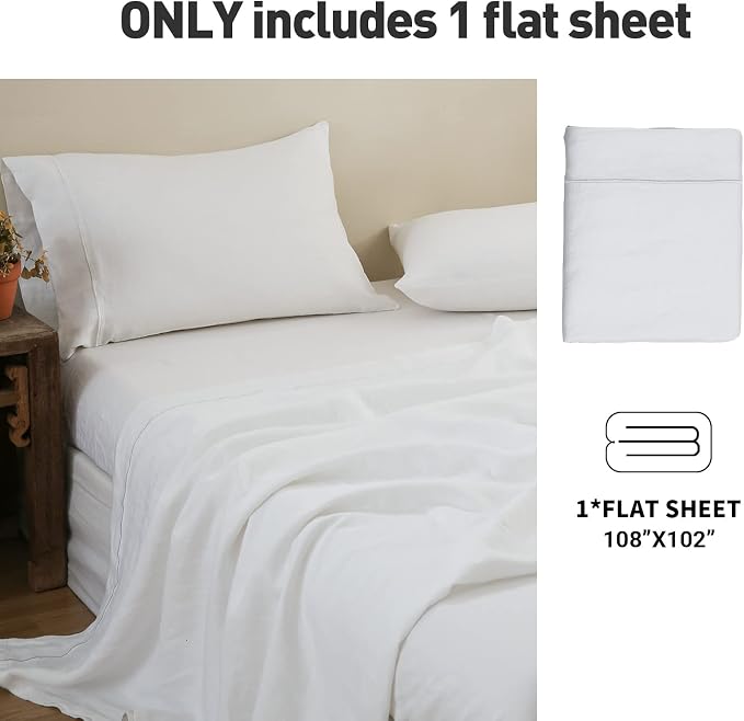 Simple&Opulence French Linen Flat Sheet - Image 6