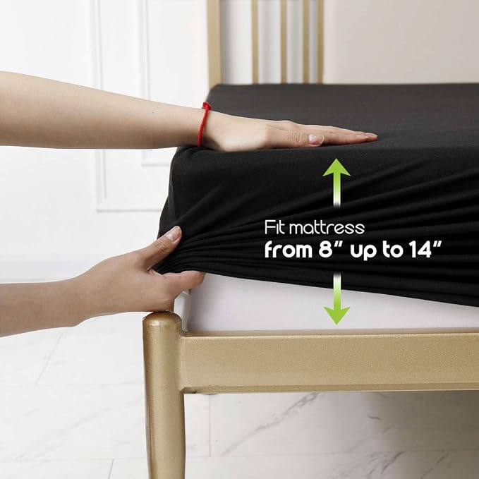 Fitted Sheet- COSMOPLUS Queen Fitted Sheet Only（No Flat Sheet or Pillow Shams） - Image 3