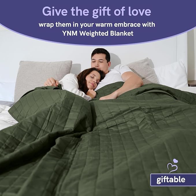 YnM 10lbs Weighted Blanket for Adults, Breathable Heavy Bed Throw Blanket - Image 7