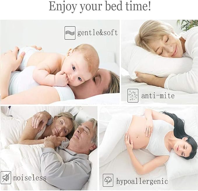COHOME Premium Full Size Comforter, All-Season Quilted Down Alternative Duvet - Image 6