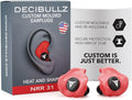 Decibullz - Custom Molded Earplugs, 31dB Highest NRR, Comfortable Hearing by Decibullz