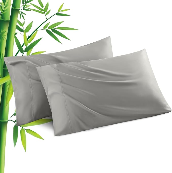 Pillowcases Standard Size 2 Pack, Cooling Viscose Pillow Cases by JamRest