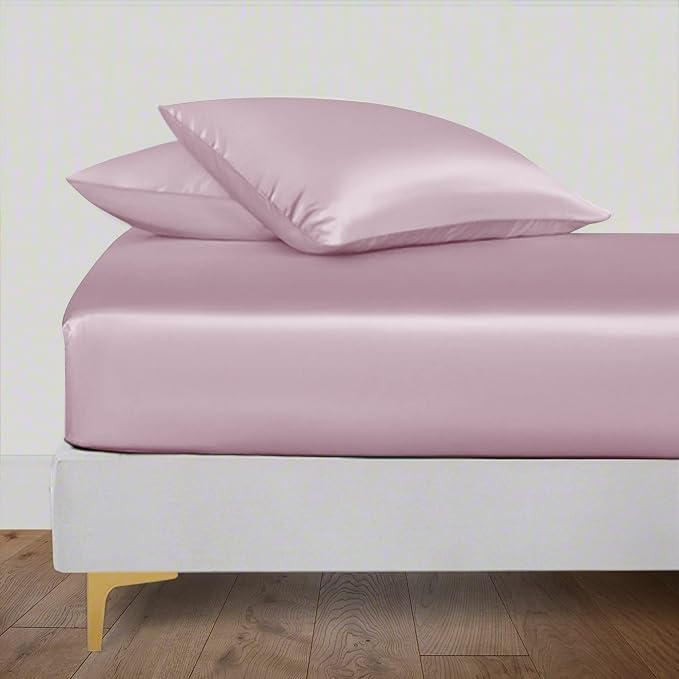 LINENWALAS Fitted Sheet Only Viscose Derived from Bamboo, Bottom Sheet - Image 6