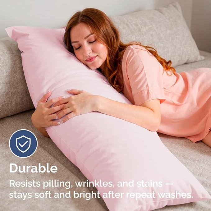 Body Pillowcases Set of 4-20x54 Long Body Pillow Case - Image 4