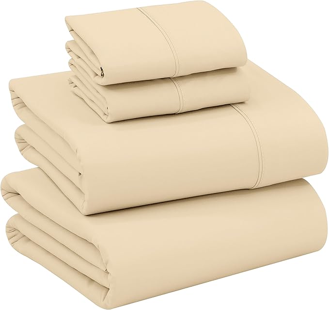 RUVANTI 100% Cotton Sheets – Queen Size Percale Bedding, Cooling & Breathable by Ruvanti