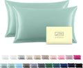 Silk Pillow Cases 2 Pack Soft Breathable and Sliky King Size Pillow Cases Set by Suatien