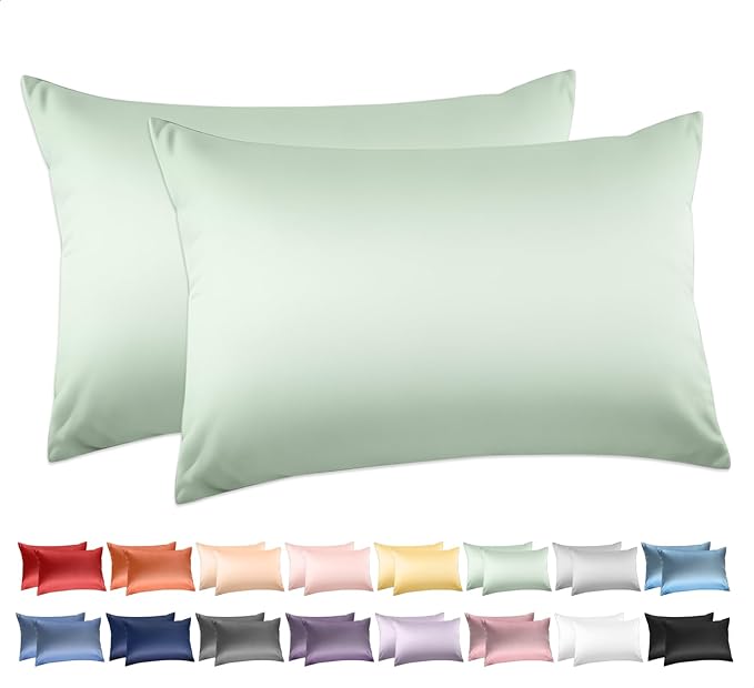 100% Cotton King Pillowcases Set of 2, Deep Dream 600 Thread Count Pillow Cases by DeepDream