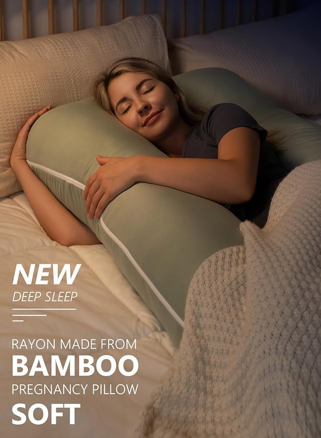 Meiz Pregnancy Pillows for Sleeping, Cooling Pregnancy Pillows, 60Inch - Image 2