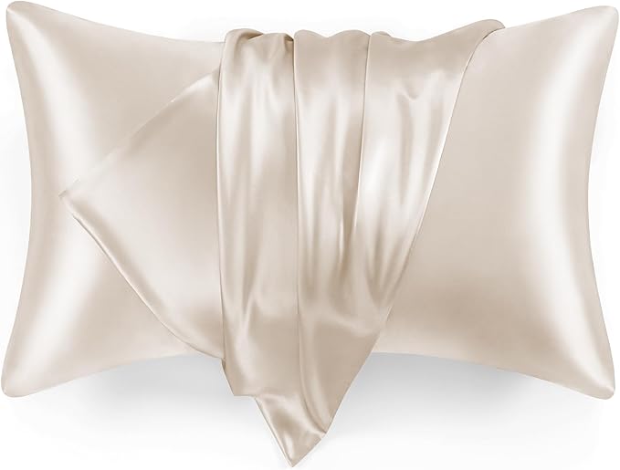 Love's cabin Satin Pillowcase Set of 2 King Size 20x36, Cooling Pillow Covers by Lovescabin